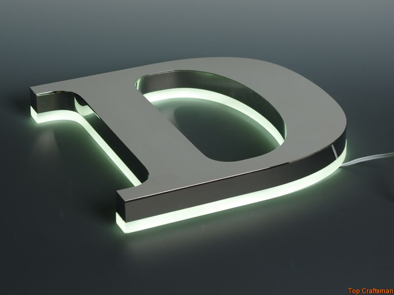 Customized back lit letter sign